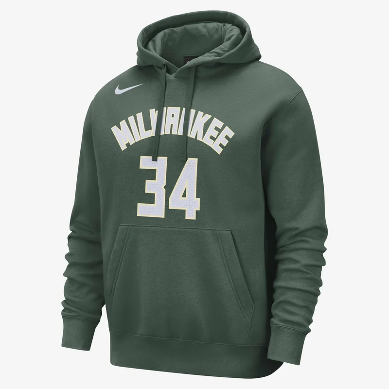 Nike Men's NBA Milwaukee Bucks Club Hoodie